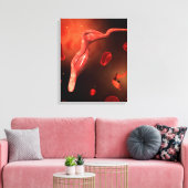 Conceptual Image of Trypanosoma 1 Leinwanddruck (Insitu (Wohnzimmer))