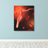 Conceptual Image of Trypanosoma 1 Leinwanddruck (Insitu (Holzboden))