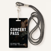 Concert Foto All Access Pass ID Abzeichen Ausweis (Vorderseite mit Schlüsselband)