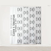 Concert Music Festival Step and Repeat Backdrop Wandteppich (Vorderseite)