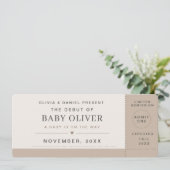 Concert Ticket Pregnancy Announcement (Stehend Vorderseite)