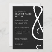 Concert Treble Clef Kammermusik Erwägung Einladung (Vorderseite)