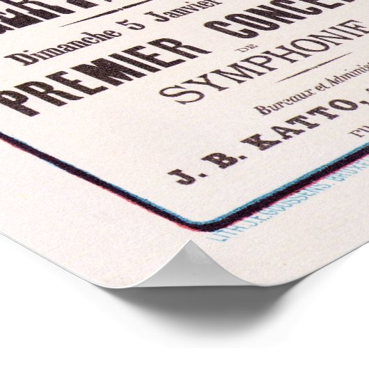 CONCERT YSAYE Henri Meunier Maitres De L'Affiche Poster (Ecke)