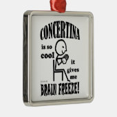 Concertina, Brain Freeze Silbernes Ornament (Rechts)