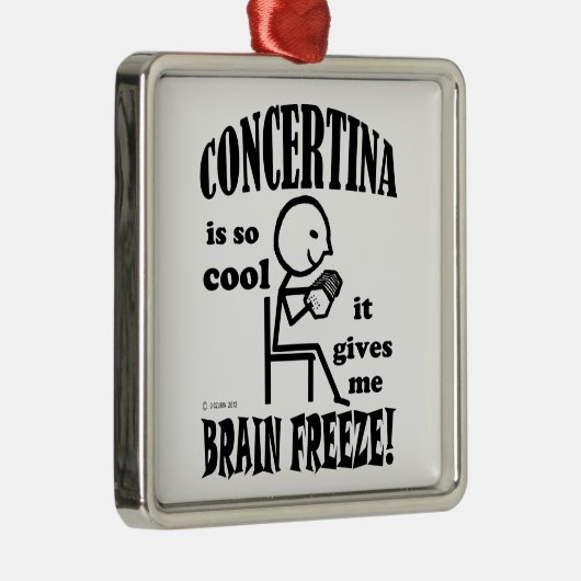 Concertina, Brain Freeze Silbernes Ornament (Rechts)