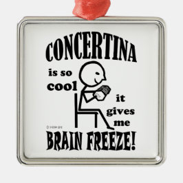 Concertina, Brain Freeze Silbernes Ornament