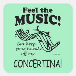 Concertina fühlen Sie sich wie auf dem Aufkleber z