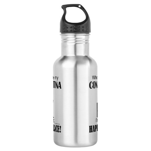 Concertina Happy Place Edelstahlflasche (Rückseite)