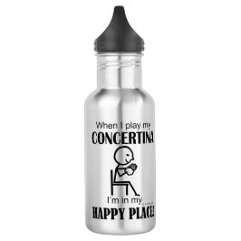 Concertina Happy Place Edelstahlflasche