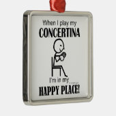 Concertina Happy Place Ornament Aus Metall (Rechts)