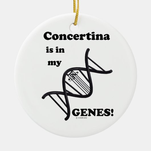 Concertina ist in meinen Genen Keramikornament (Vorne)