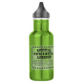 Concertina-Lizenz Edelstahlflasche (Links)