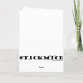Concertina-Spieler - Blanke-Grußkarte für Stickmau Karte (Rückseite)