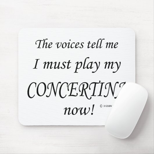 Concertina Stimmen sagen, müssen spielen Mousepad (Mit Mouse)