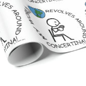 Concertina - Weltumdrehungen Geschenkpapier (Rolleneckpunkt)