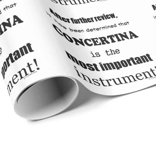Concertina Wichtigstes Instrument Geschenkpapier (Rolleneckpunkt)