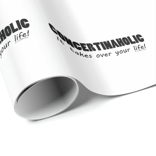 Concertinaholic Life Geschenkpapier (Rolleneckpunkt)