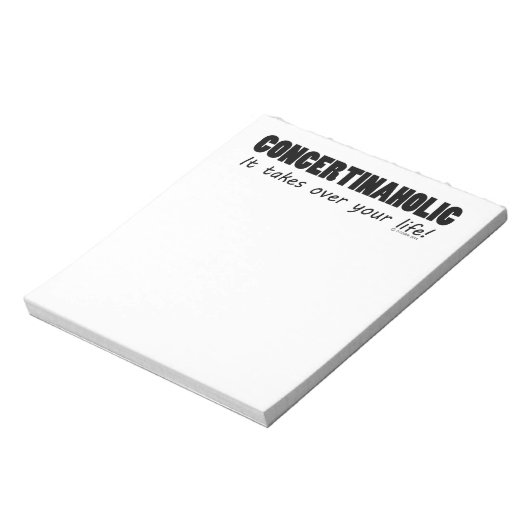 Concertinaholic Life Notizblock (Rotiert)