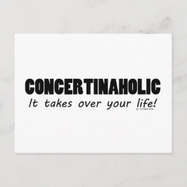 Concertinaholic Life Postkarte