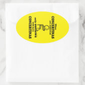 Concertinas Oval Sticker (Tasche)