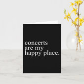 Concerts Are My Happy Place Funny Concerts Lover M Karte (Gelbe Blume)