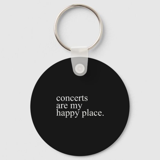 Concerts Are My Happy Place Funny Concerts Lover M Schlüsselanhänger (Vorderseite)