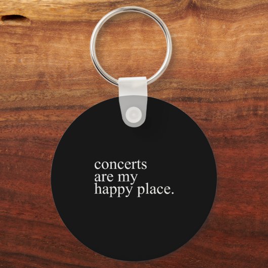 Concerts Are My Happy Place Funny Concerts Lover M Schlüsselanhänger (Vorderseite)