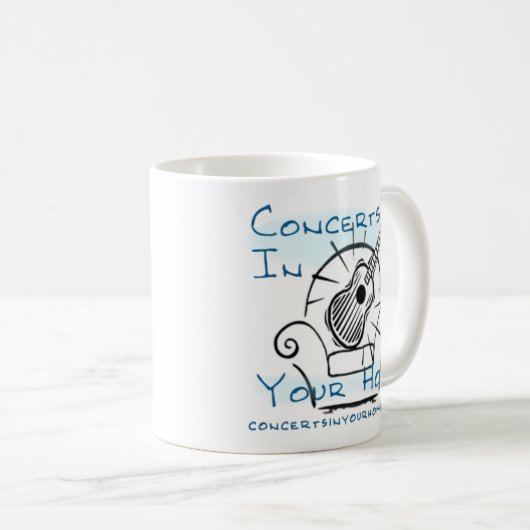 ConcertsInYourHome Klassiker-Tasse Kaffeetasse (VorderseiteRechts)