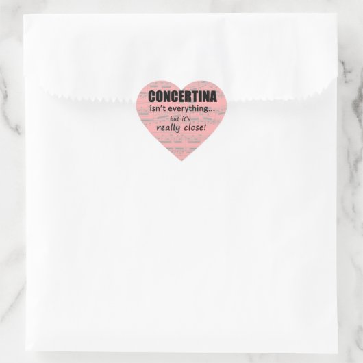 Concetina ist nicht alles Herz Sticker (Tasche)