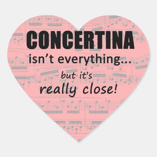 Concetina ist nicht alles Herz Sticker (Vorderseite)