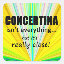 Concetina ist nicht alles Square Sticker