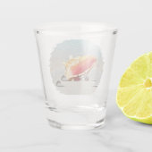 Conch am Beach Keramik Tile Desk Organisator Schnapsglas (Rückseite)