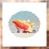 Conch am Beach Keramik Tile Desk Organisator Sho Fensteraufkleber (Blatt 2)