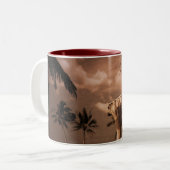 Conch Blows Zweifarbige Tasse (Vorderseite Links)
