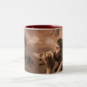 Conch Blows Zweifarbige Tasse (Mittel)