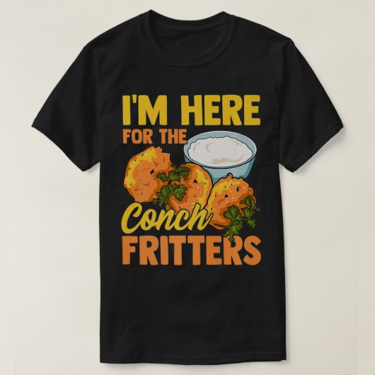 Conch Fritters Bahamian Food Funny Gift Premium T-Shirt (Design vorne)