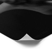 Conch in Schwarz-Weiß-Poster Poster (Ecke)