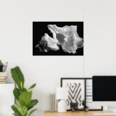 Conch in Schwarz-Weiß-Poster Poster (Heimbüro)