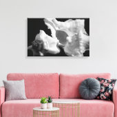 Conch in Schwarz-Weiß-Wrapped Canvas Leinwanddruck (Insitu (Wohnzimmer))