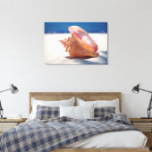 Conch Muschel am Strand 2 Leinwanddruck (Insitu (Schlafzimmer))