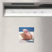 Conch Muschel am Strand 2 Magnet (In Situ (Geschirrspüler))