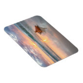 Conch-Muschel am Strand | Jamaika Magnet (Rechte Seite)