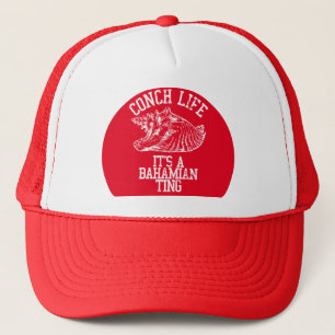 Conch Muschel Bahamian Hat Bahamas Unabhängigkeit Truckerkappe