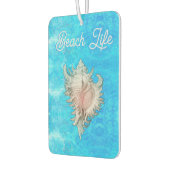 Conch Muschel "Beach Life" Autolufterfrischer (Links)