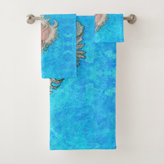 Conch Muschel "Beach Life" Badhandtuch Set (Insitu)