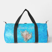 Conch Muschel "Beach Life" Duffle Bag (Vorderseite)
