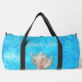 Conch Muschel "Beach Life" Duffle Bag (Vorderseite)