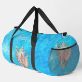 Conch Muschel "Beach Life" Duffle Bag (Rechte Ecke)