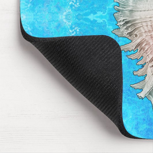 Conch Muschel "Beach Life" Mousepad (Ecke)