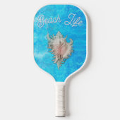 Conch Muschel "Beach Life" Pickleball Schläger (Vorderseite)